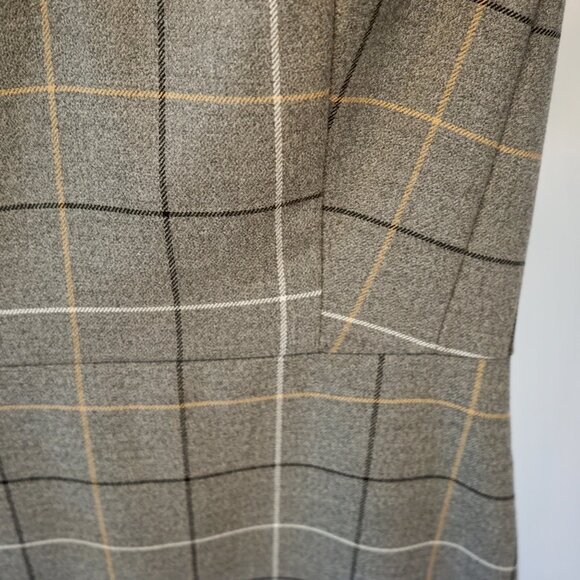 Ann Taylor Grey Checked Sheath Dress Size 2 Petite - Picture 5 of 8